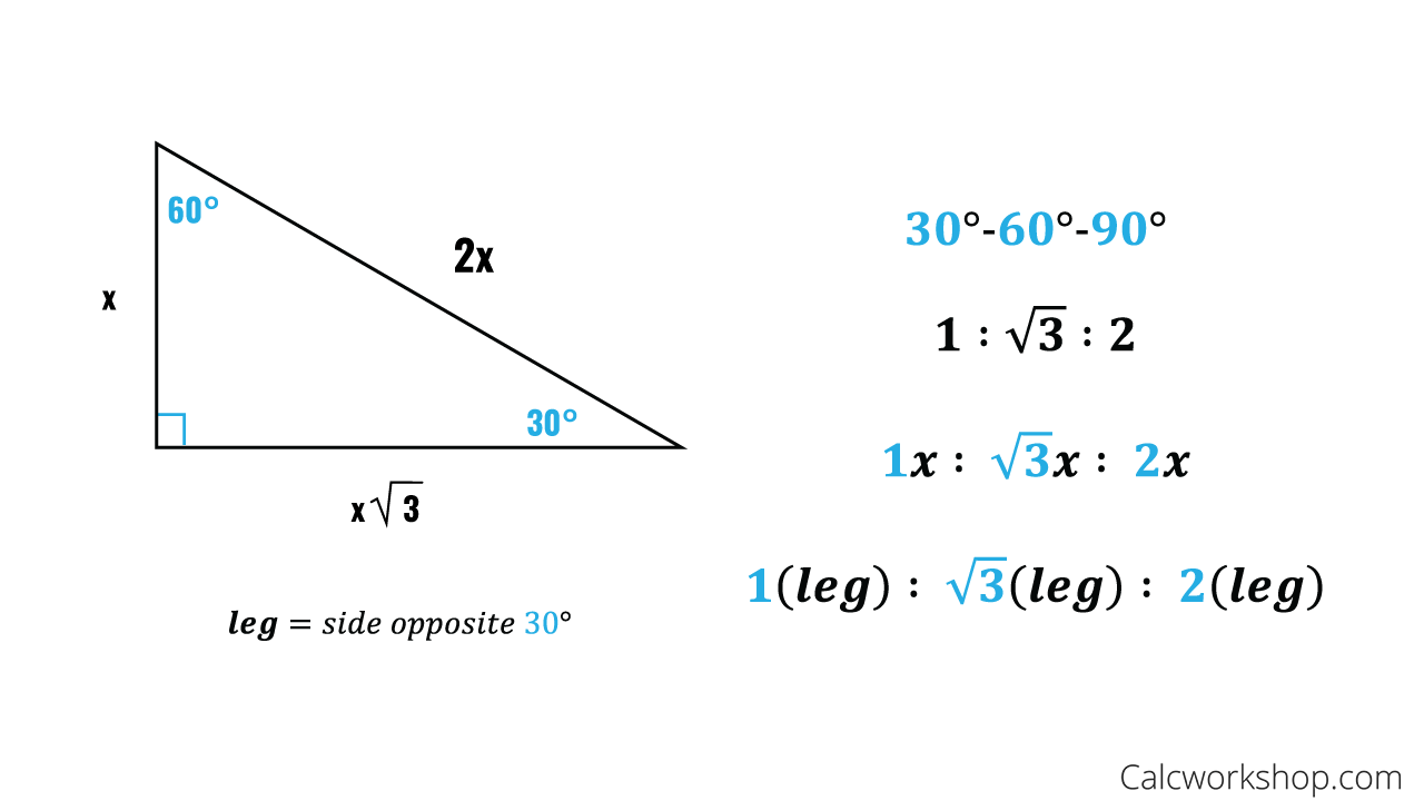 30-60-90 triangle ratio