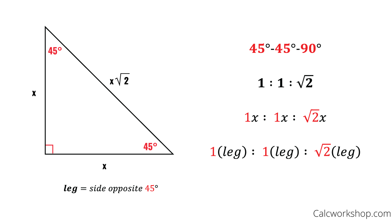 Special Right Triangles Fully Explained W 19 Examples