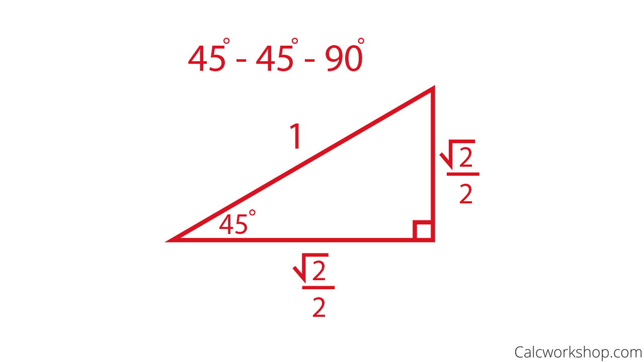 45-45-90 Triangle Example