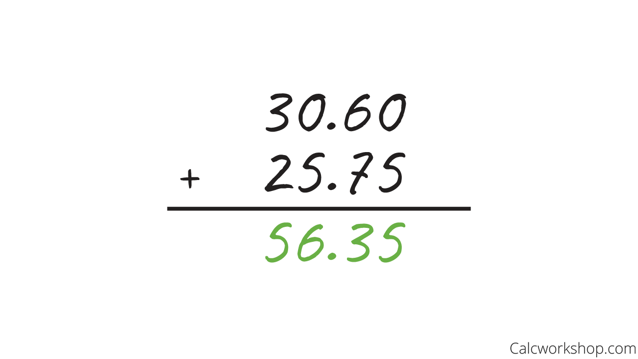 adding two decimals