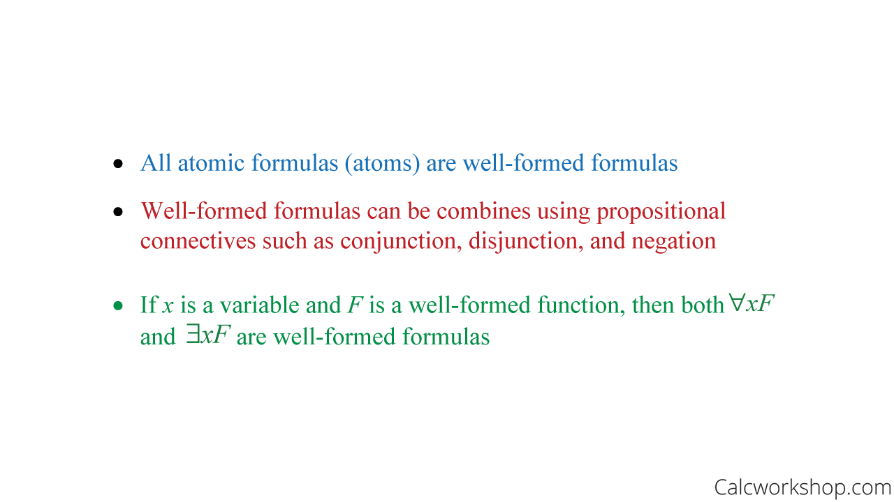 atomic formula wff