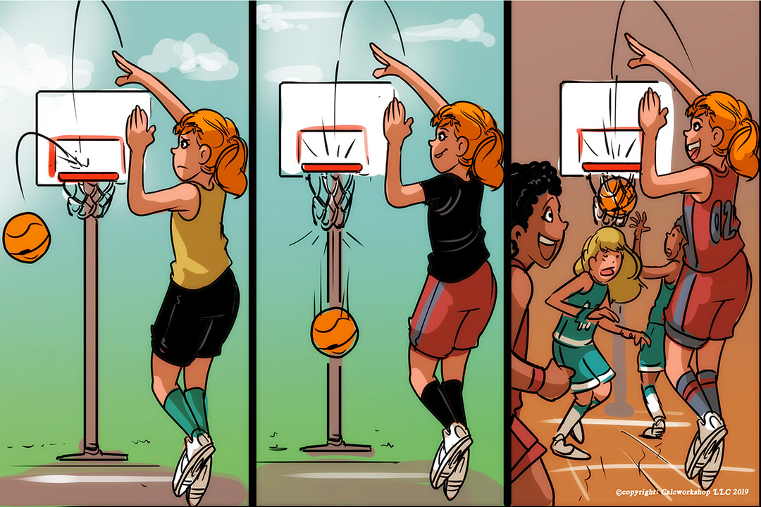 girl practicing basketball jumpshot