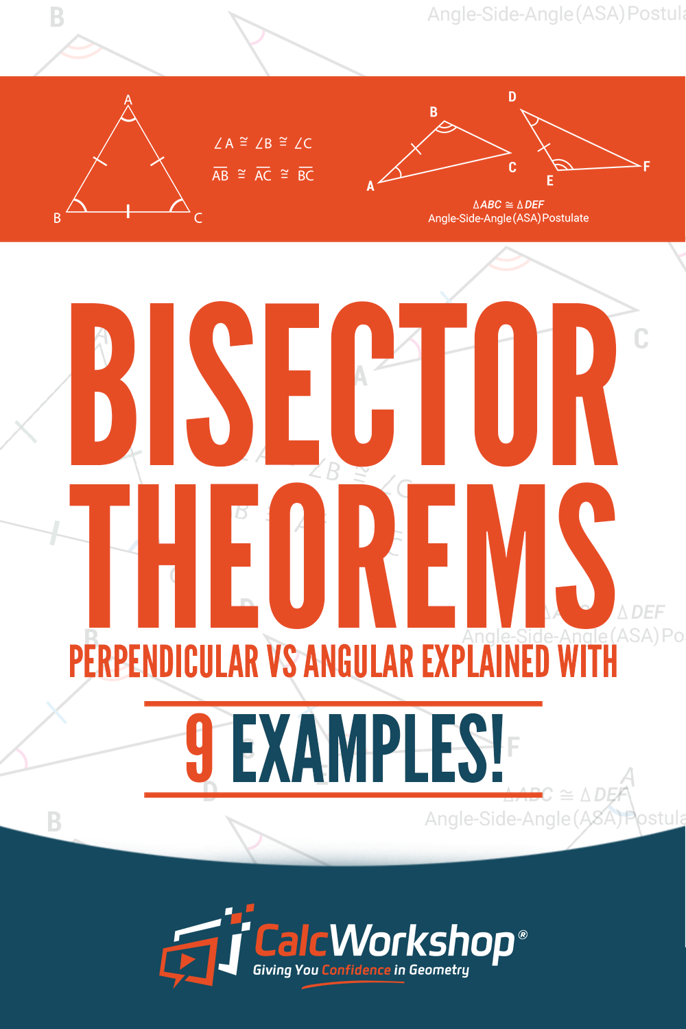 bisector theorems pinterest calcworkshop
