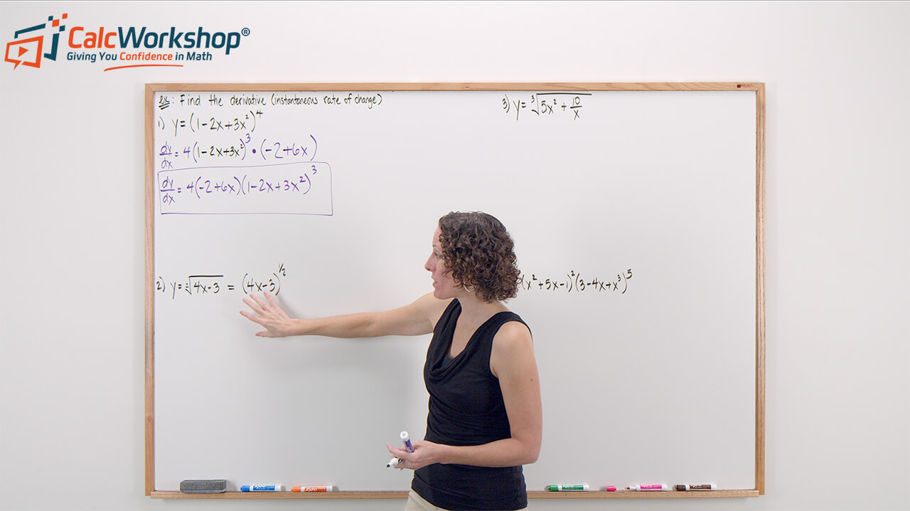 calcworkshop jenn explaining the chain rule in calculus