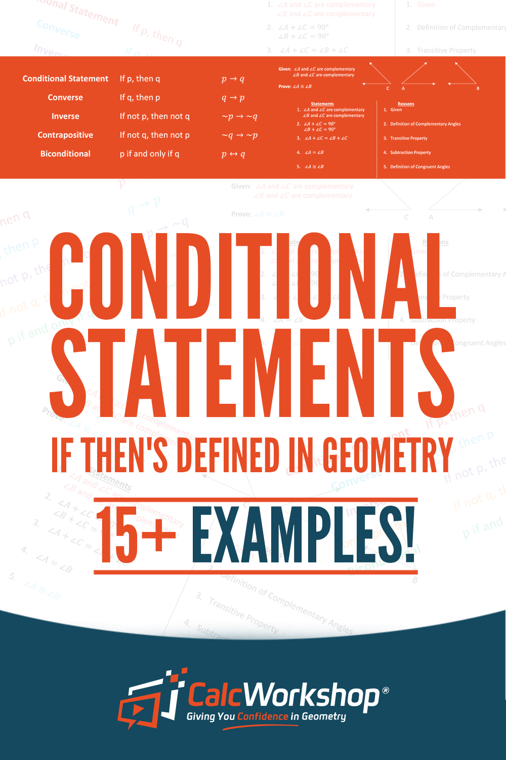 Conditional Statements (22+ Examples in Geometry)