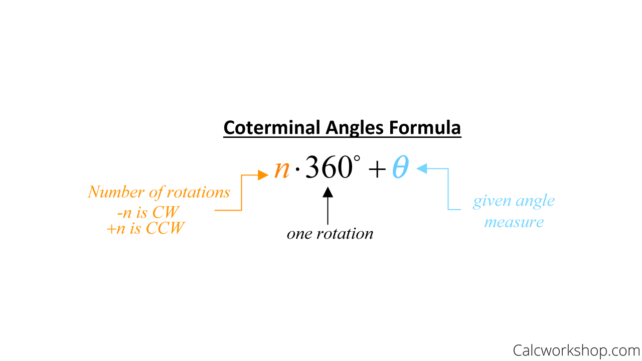 coterminal angle formula