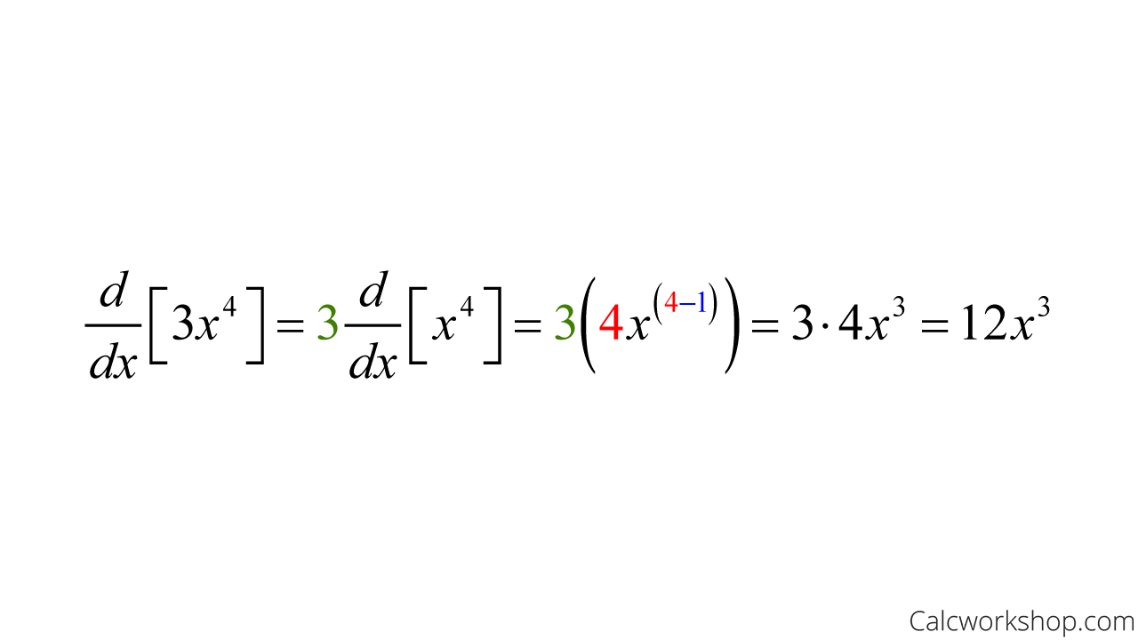 derivative constant multiple rule example