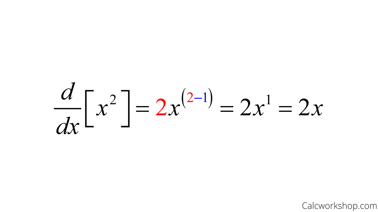 derivative x squared