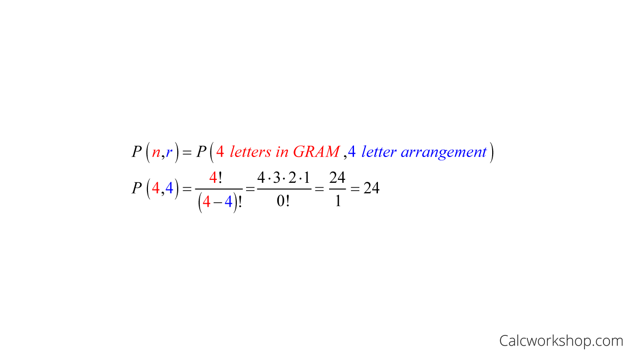 distinct permutation formula