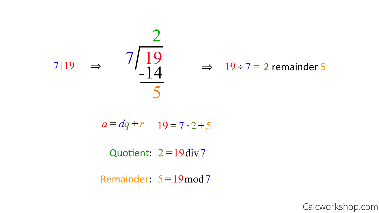 find quotient remainder example