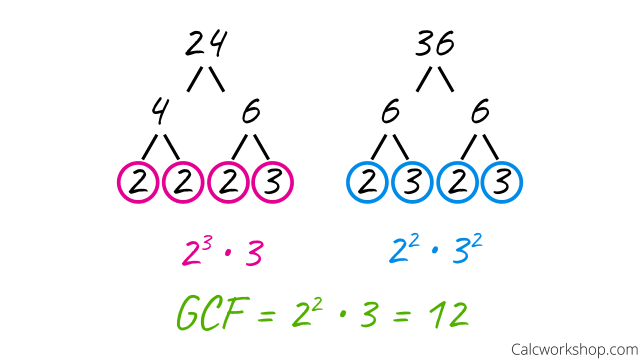 gcf using prime factorization