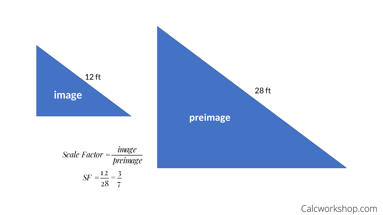 Determine the Scale Factor Between Two Shapes and Determine the Missing  Lengths (Whole Number Scale Factors) (A)