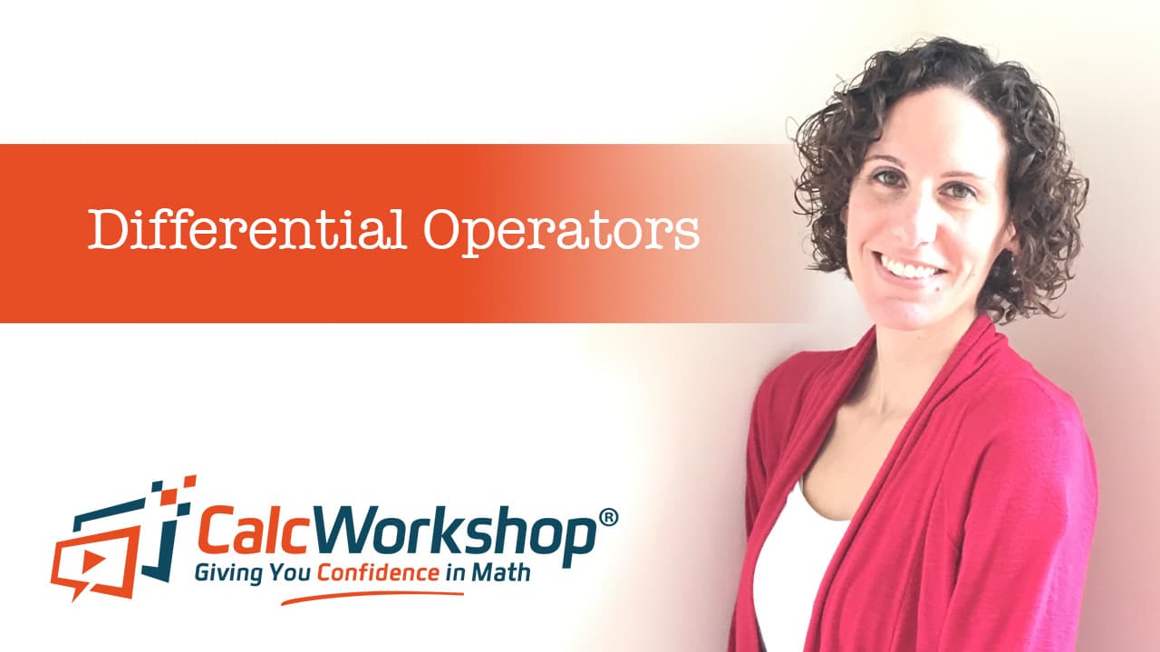 Jenn (B.S., M.Ed.) of Calcworkshop® teaching differential operators