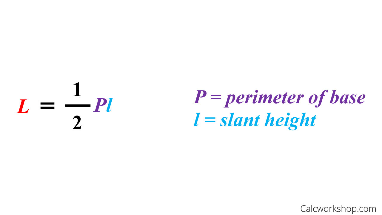 lateral area of a pyramid formula