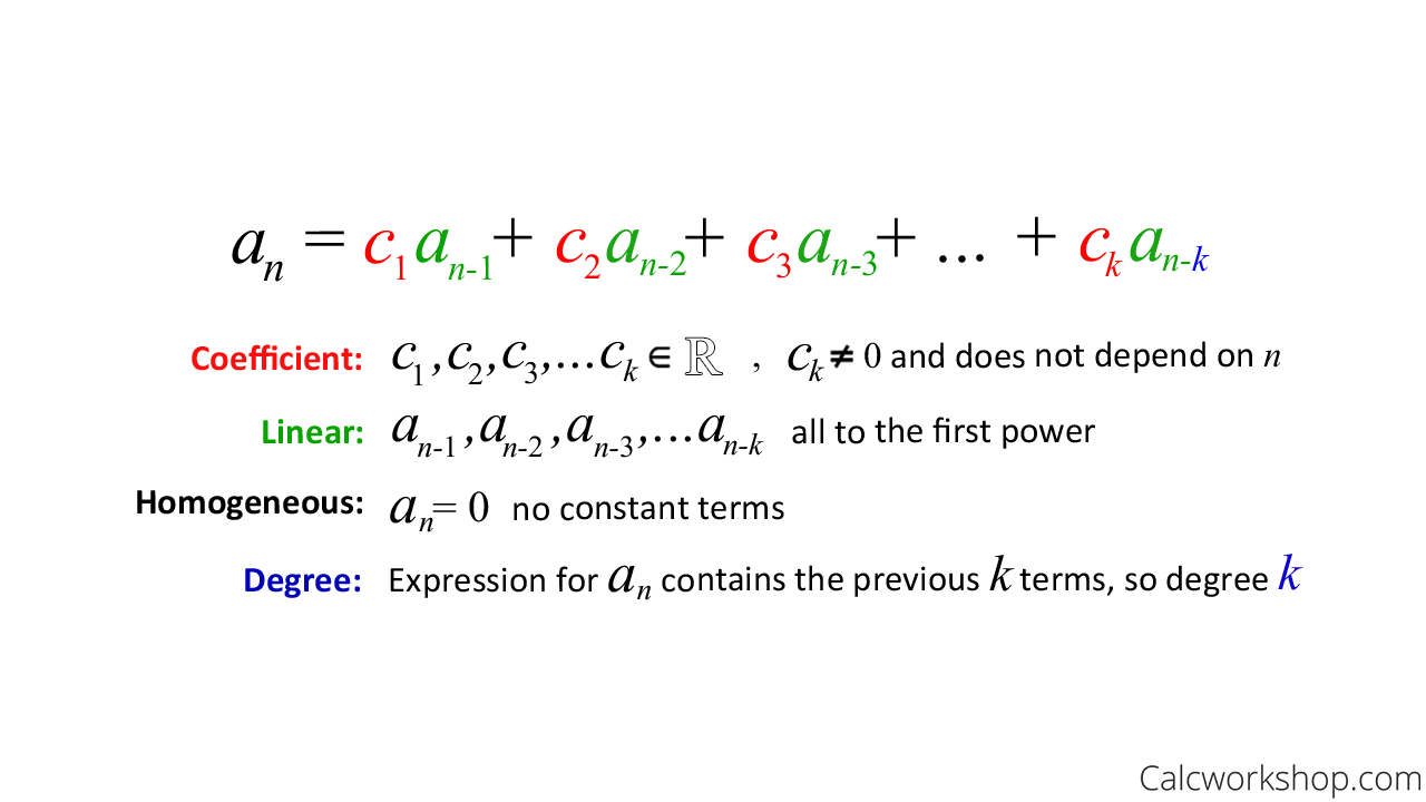 Recurrence Relation Calcworkshop