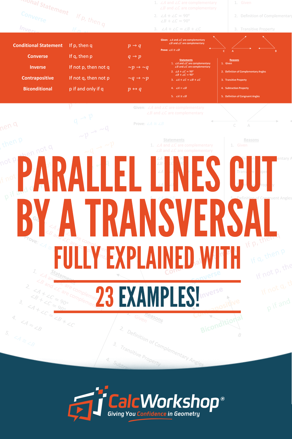 parallel lines transversal pinterest calcworkshop