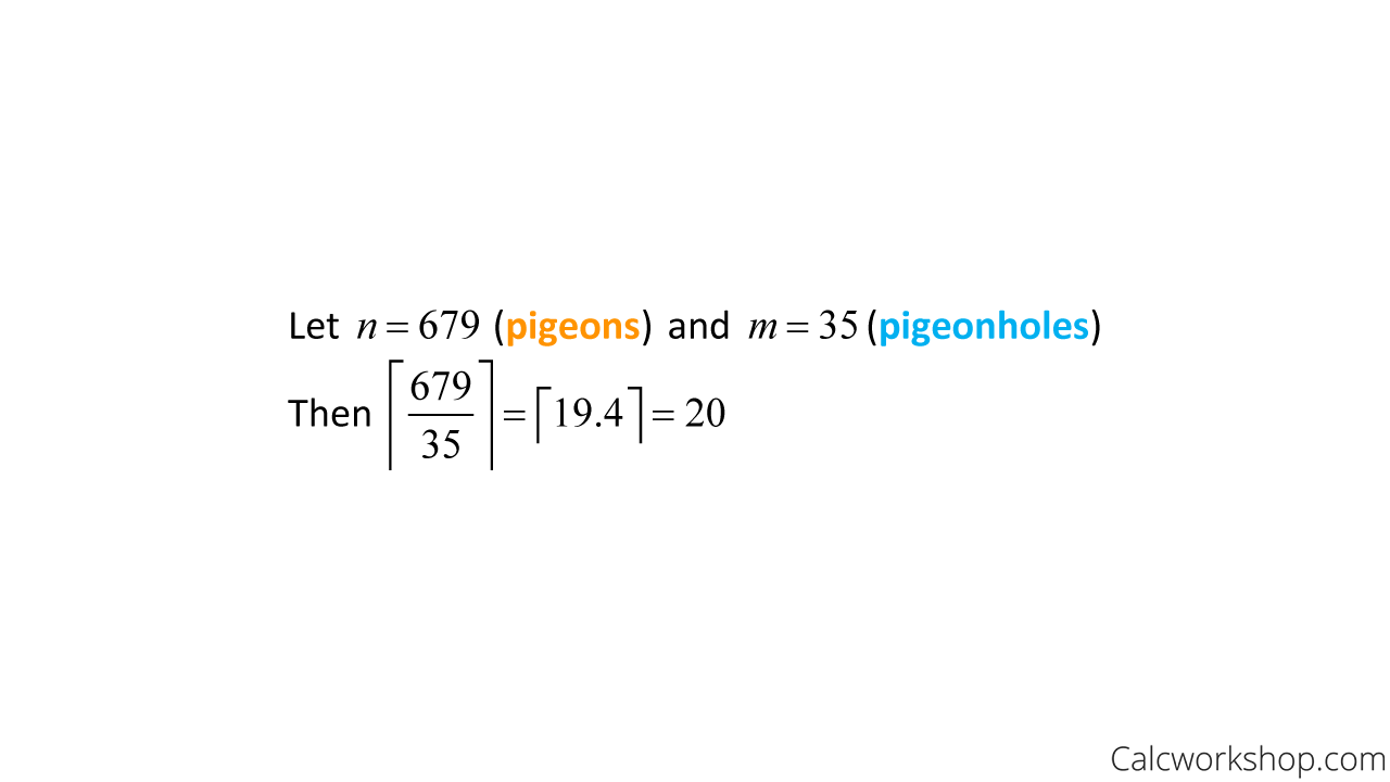 applications of pigeonhole principle with example