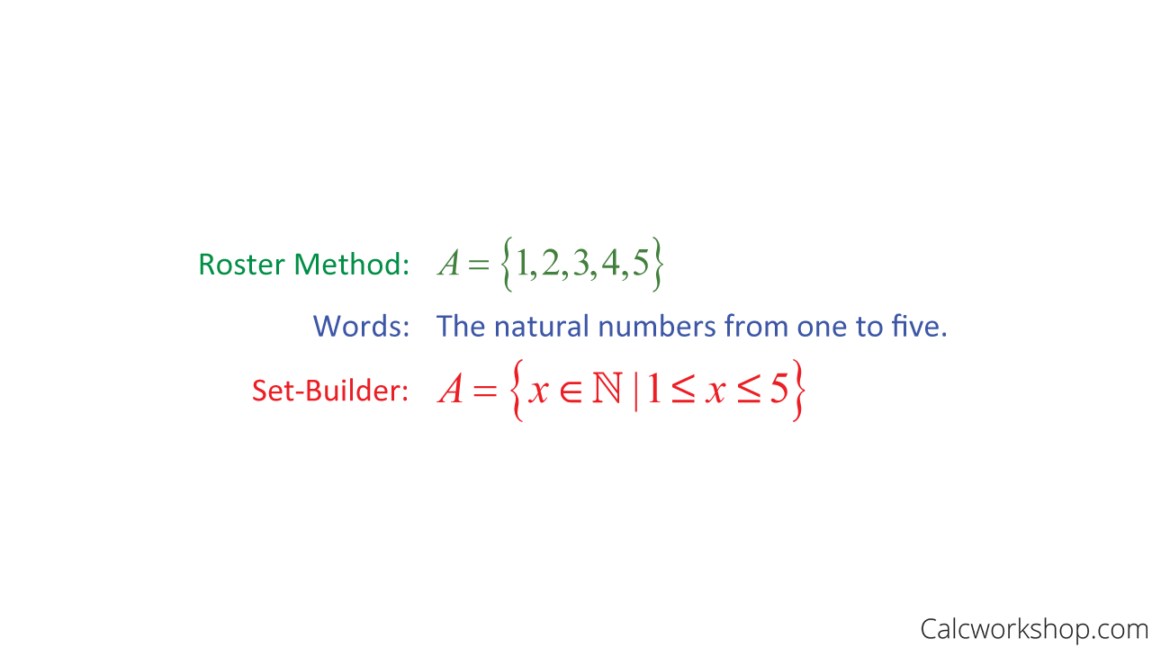 set mathematics example