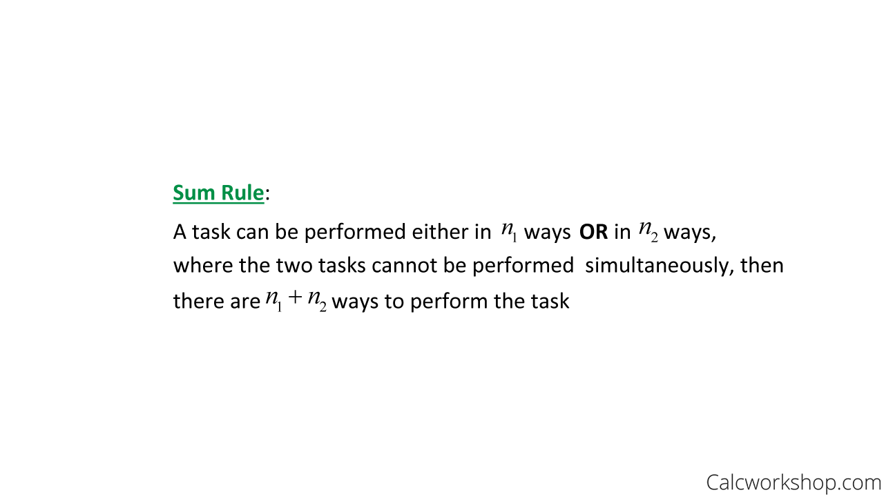 rule of sums