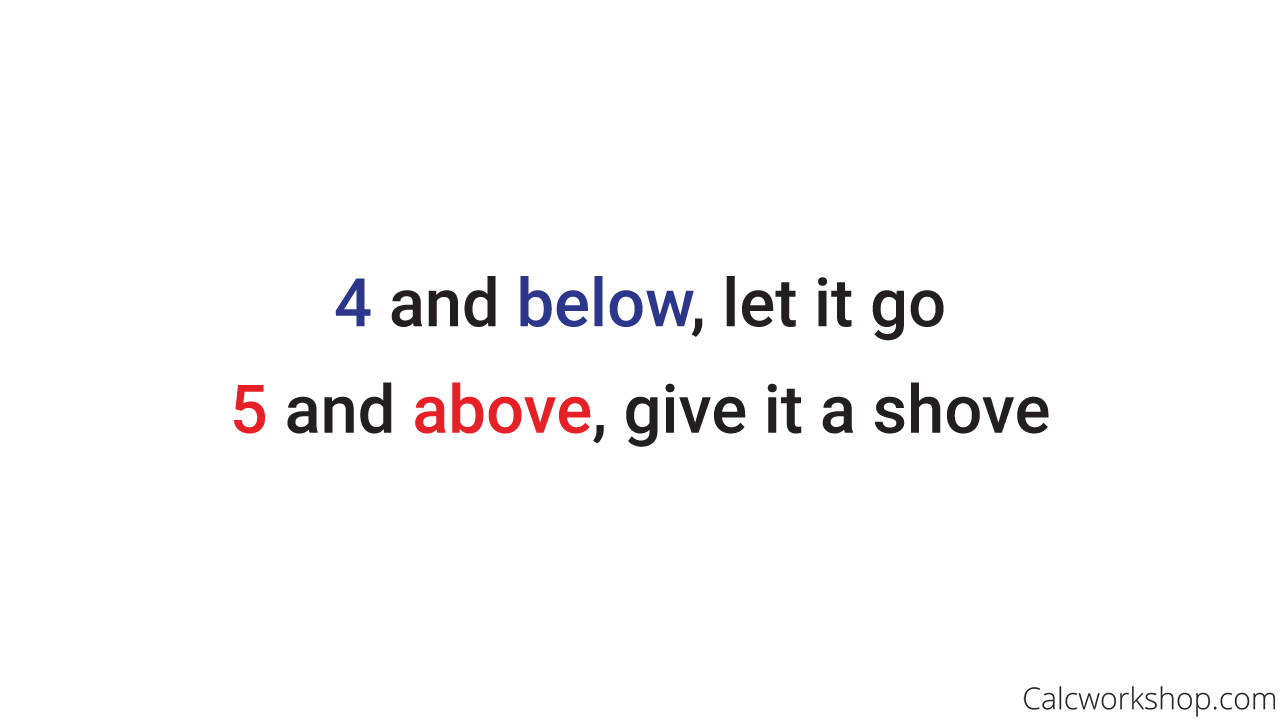 rules for rounding