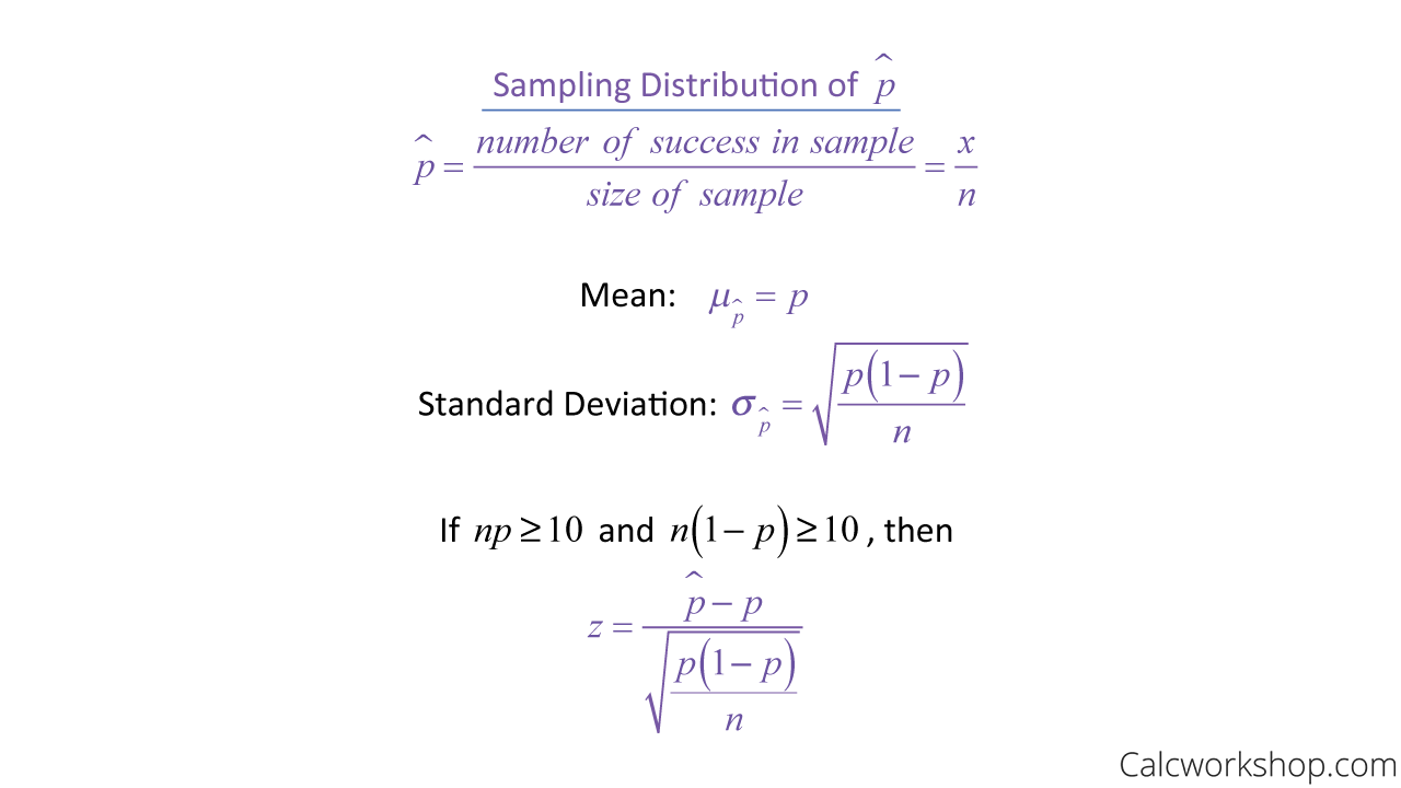 sample proportion properties