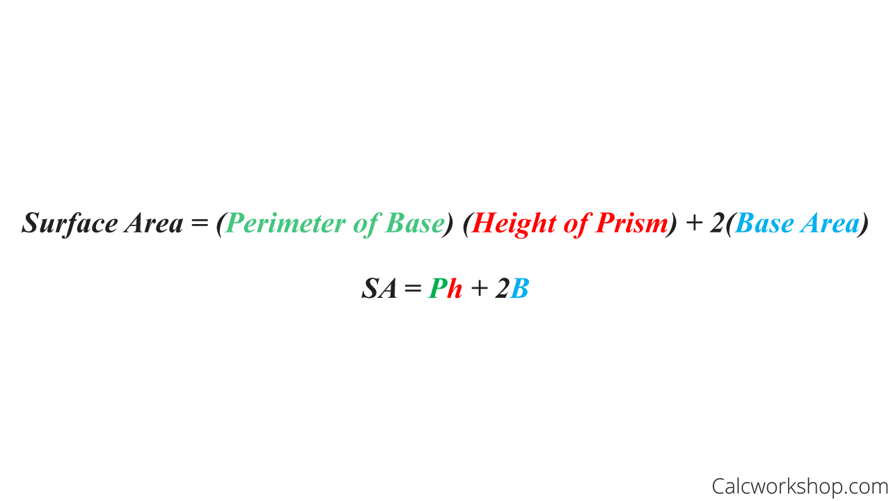 surface area of a prism formula