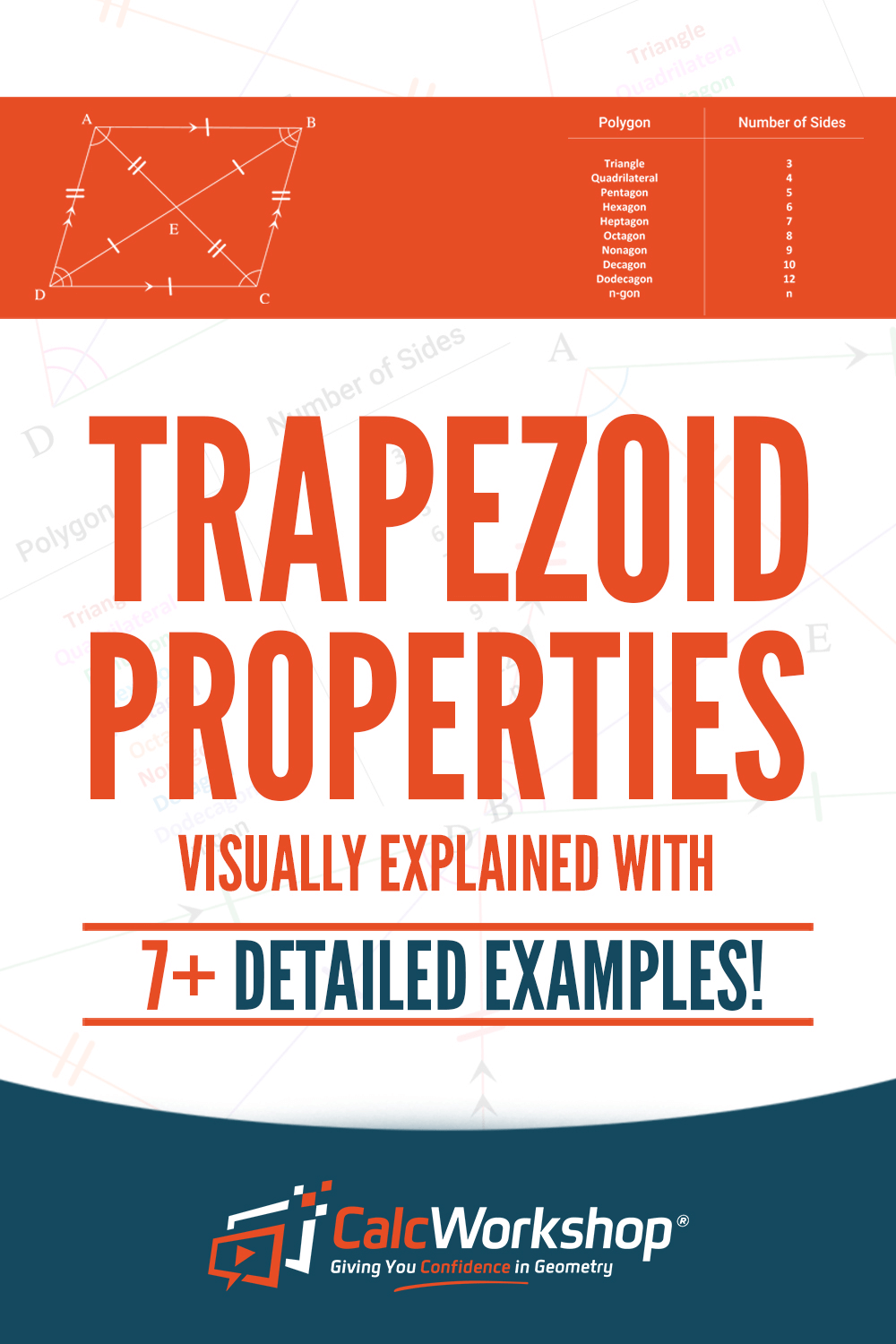 trapezoid properties pinterest calcworkshop