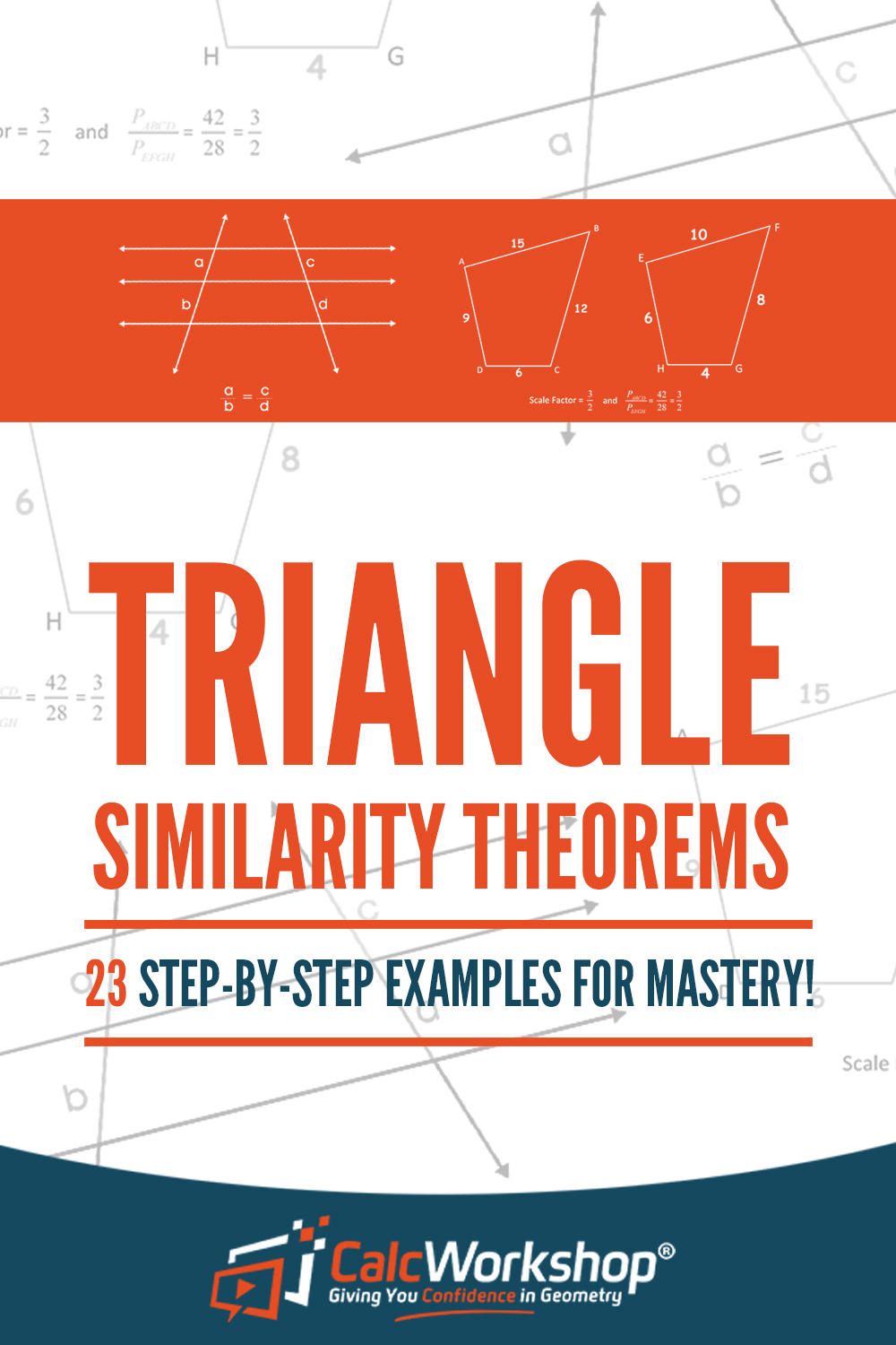 triangle similarity theorems pinterest calcworkshop