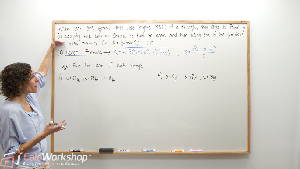 explaining an example of herons formula